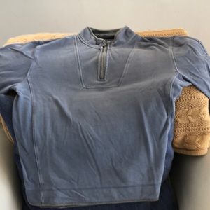 Orvis slate blue med q zip warm heavy